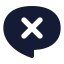 Comment Remove icon with solid standard style
